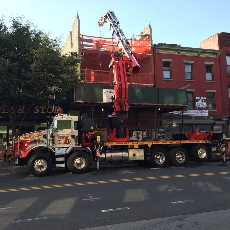 Trinchese boom truck crane on a New York City job site 7